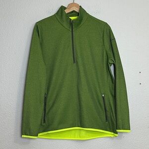 Nike Golf Womens Green Standard Fit‎ Therma-Fit Pullover Jacket XLarge 1/2 Zip
